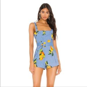 Privacy please Simone floral romper with belt XS